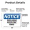 Signmission Explosives Keep Fire Away OSHA Notice Sign, Plastic, 18in W x 12in L, 2PK OS-2PACK-NS-P-1218-L-12279 - alternate 3